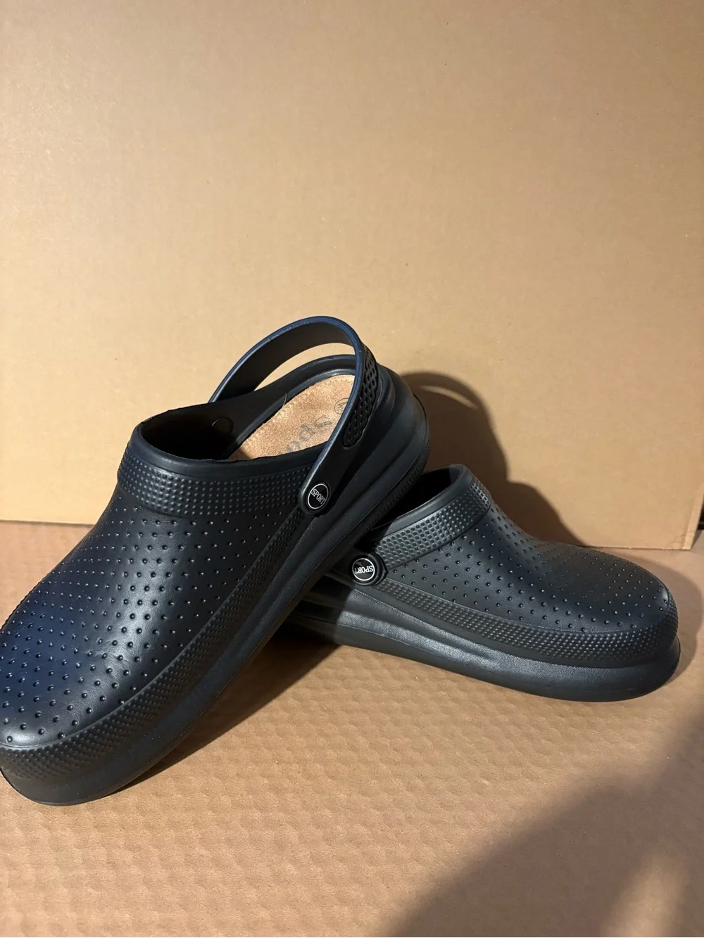 Women Black Slip-On Comfort Clogs